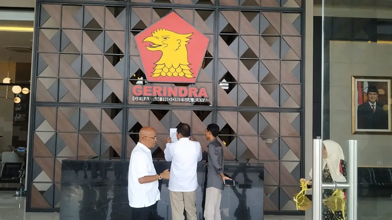 Keramaian acara peresmian kantor Gerindra di Banten