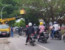 Halangi Cahaya Lampu Jalan, Puluhan Pohon di Bulukumba Dipangkas Petugas Dishub