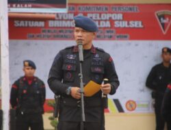 Brimob Bone Gelar Upacara Bendera Dalam Rangka HKN 