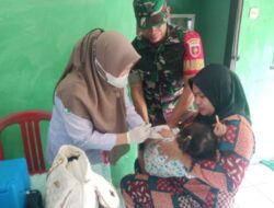 Babinsa Kodim 1411 Bulukumba Koramil 02 Bulukumpa Lakukan Pendampingan Posyandu