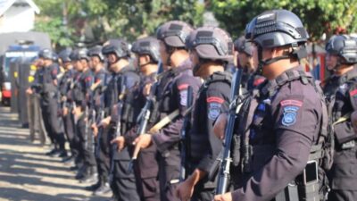 Brimob Bone Siap Amankan Pemilu 2024