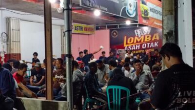 Malam Pertama Lomba Domino HUT Warkop Ratulangi Diikuti Ratusan Peserta