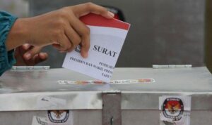 ilustrasi tata cara mencoblos pada pemilu 2019