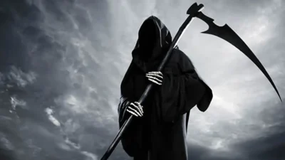 Ilustrasi malaikat Izrail sebagai pencabut nyawa dalam ajaran Islam