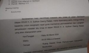 Pemilik Warkop di kota Bulukumba dapat ‘surat cinta’ dari dishub 