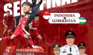 Polres Bulukumb Gelar Nobar Piala Asia U23 Indonesia vs Uzbekistan, ada Doorprize Kejutan