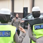 Polwan-polwan cantik polres Bulukumba patroli himbau warga jaga Kamtibmas 