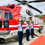Ini Penampakan Helikopter Super Puma Yang Akan Mengangkut Presiden Jokowi ke Bulukumba