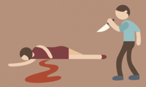 ilustrasi penikaman pembunuhan anak tikam ibu kekerasan KDRT