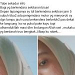 Hati-hati seorang Perempuan Diduga Jadi Korban Percobaan Begal Depan Lapangan Sepak Bola Bacari 
