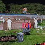 Usai Dipenuhi Massa HB, Stadion Mini Bulukumba Langsung Dibersihkan