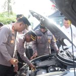 Kapolres Bulukumba Periksa Kondisi Kendaraan Dinas