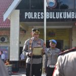 Kapolres Bulukumba Ingatkan Tugas Pungsi Kabag, Kasat Hingga Kapolsek Di acara Sertijab 