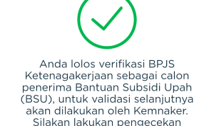 Anda Lolos Verifikasi BPJS Ketenagakerjaan Sebagai Penerima BSU?, Selanjutnya Tunggu Proses Ini