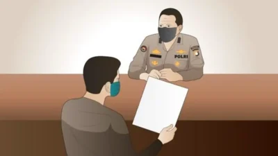 Suasana di kantor polisi saat pelaku penikaman di Bulukumba melaporkan balik korbannya