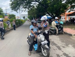 Banyak Pengendara Motor Tidak Pakai Helm Terjaring Operasi Patuh di Bulukumba