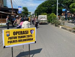 Hari ke Empat Operasi Patuh di Bulukumba , Polisi Tilang Pelanggar Lalulintas