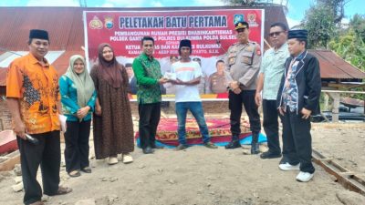 Gandeng Baznas, Polisi Bangun Rumah Untuk Korban Kebakaran di Benteng Malewang