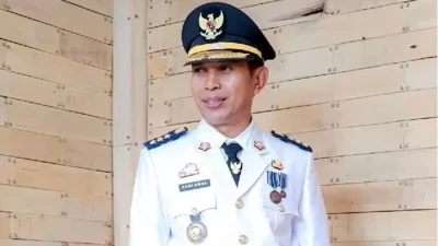 Insinyur Andi Amaluddin atau Andi Amal saat dilantik menjadi Camat Rilau Ale.