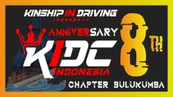 Persiapan lokasi anniversary ke-8 klub mobil KIDC Bulukumba di Pantai Pasir Putih Bira.