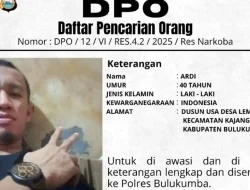 Terlibat Kasus Narkoba, Warga Lembang Lohe Kajang Jadi DPO