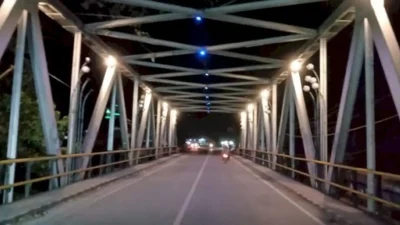 Kondisi terkini ketinggian air Sungai Teko di Bulukumba yang mulai naik akibat hujan.