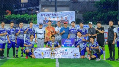Silumba FC merayakan kemenangan sebagai juara APH Cup Bulukumba 2025