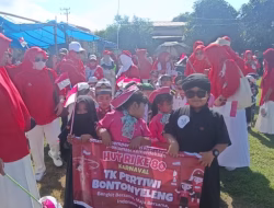 TK Pertiwi Desa Bontonyeleng Tampil Beda di Karnaval Sambut Hut RI