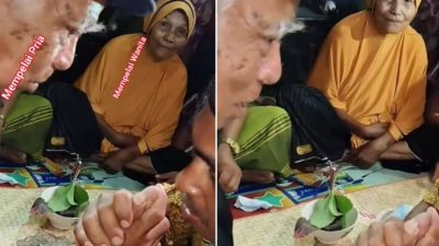 Terharu! Kakek di Kajang Bulukumba Nikahi Nenek Pujaan Hatinya
