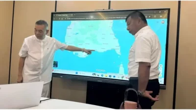 Bupati Bulukumba Andi Muchtar Ali Yusuf dalam pertemuan membahas kerja sama ekspor perikanan dan pinang ke China