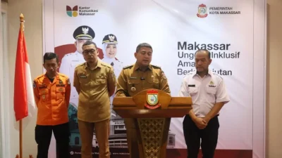 Peringatan cuaca buruk oleh pemerintah di Makassar