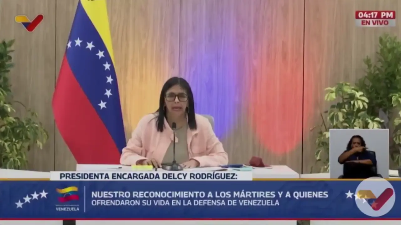 Presiden sementara Venezuela Delcy Rodríguez