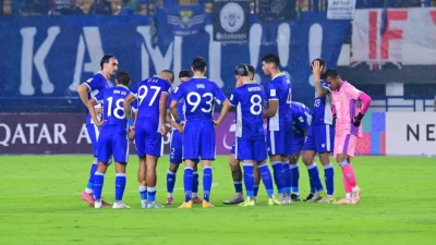 Persib Bandung tatap ACL 2 dengan optimis. Foto LIB