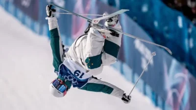 Cooper Woods di ajang Olimpiade Musim Dingin Milan-Cortina 2026. (Xinhua/Hu Chao)