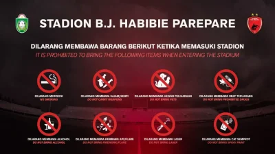 PSM Makassar terapkan aturan ketat penonton di Stadion BJ Habibie demi keamanan dan kenyamanan pertandingan.