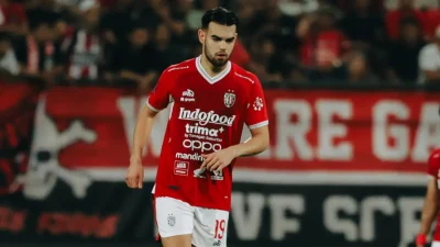 Jens Raven saat memperkuat Bali United dan kini masuk skuad sementara Timnas Indonesia. Foto dek Bali Utd